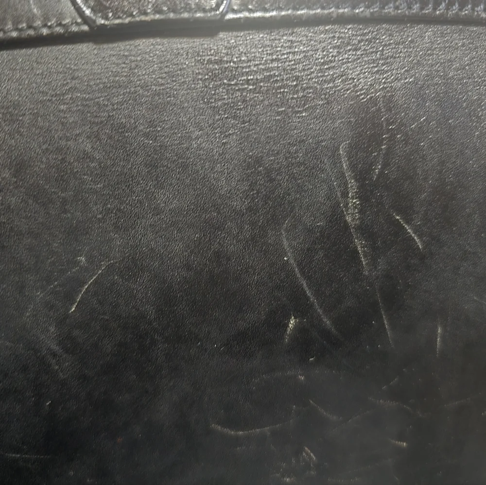 Salvatore Ferragamo Black Leather 